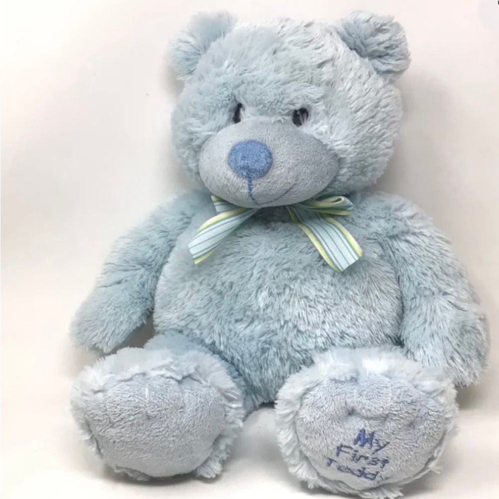 Adorable RUSS 17inch plush teddy BABYS FIRST BLUE
